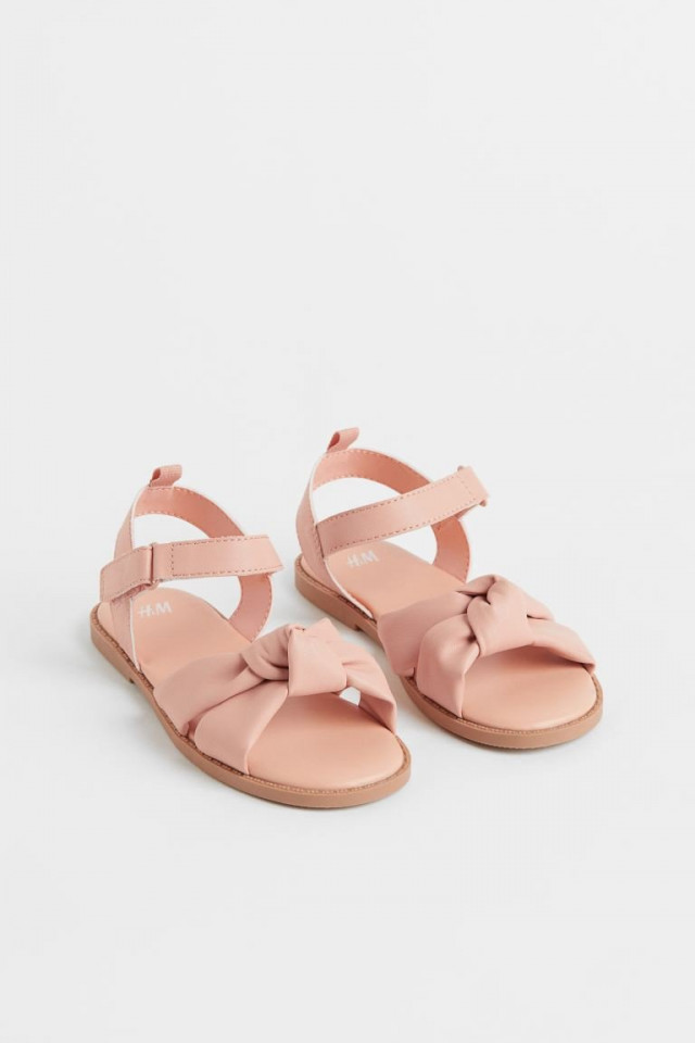 roze sandaaljes voor kinderen bruidsmeisjes