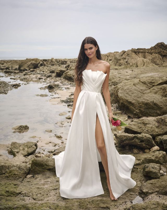 Satin Brautkleid
