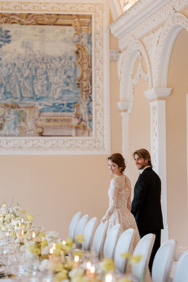 Pareja en decoración.