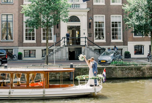 Rederij 't Smidtje trouwschip in Amsterdam
