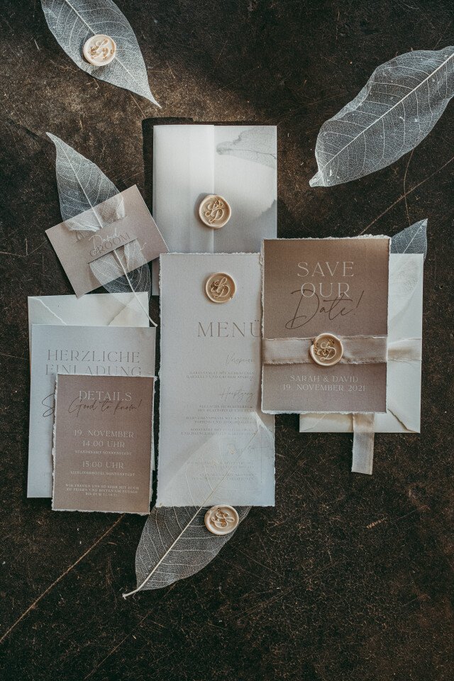 Vintage Hochzeitspapeterie