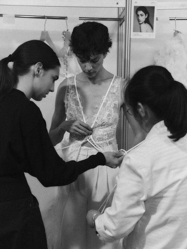 robe avec dentelle de Yolancris