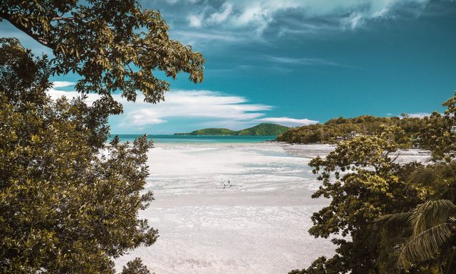 Naturaufnahme eines Strandes