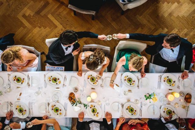 Diner de la ceremonie de mariage