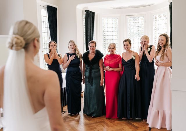 groep vrouwen bruiloft