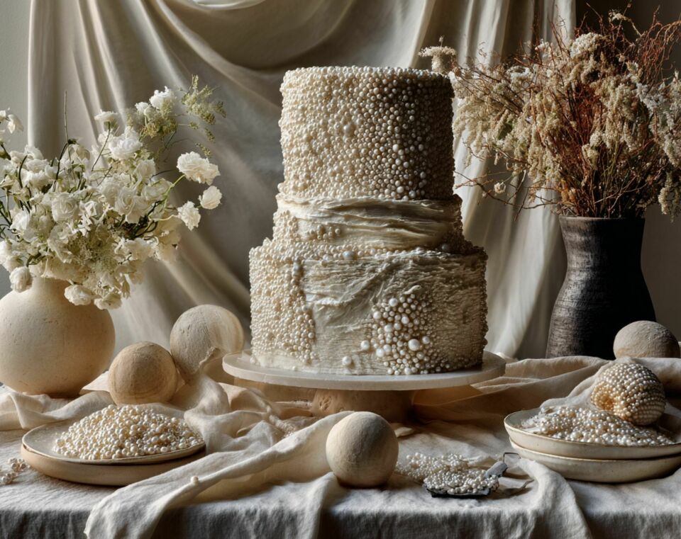 Wedding Cakes with Pearls: Elegant, Classic, and Luxurious Details
