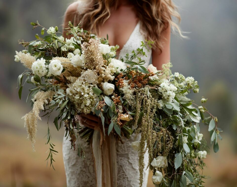 Cascading Wedding Bouquets: Dramatic, Trailing, and Showstopping Designs