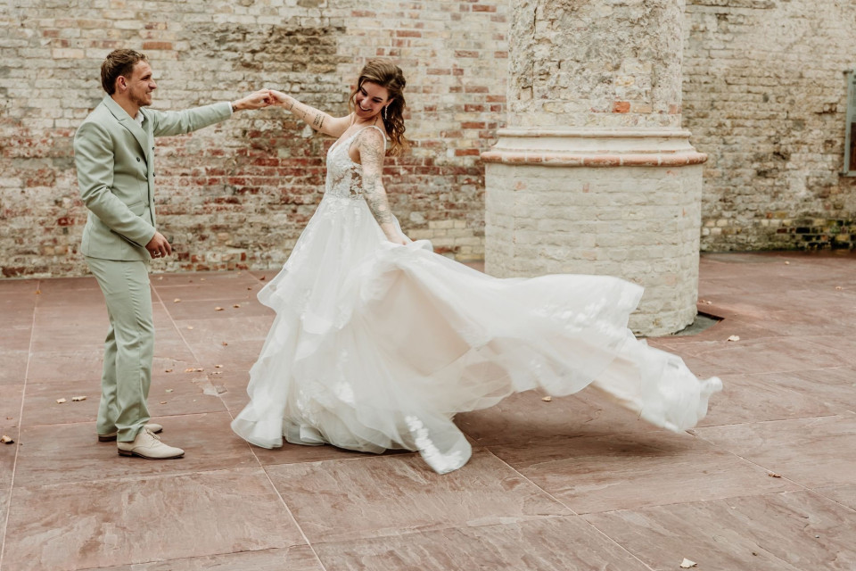 Trouwjurk van Bruid &amp; Bubbels impressie 
