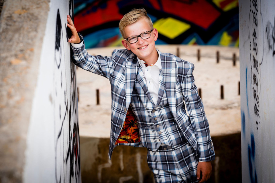 Trouwpak van DARE Custom Suits details