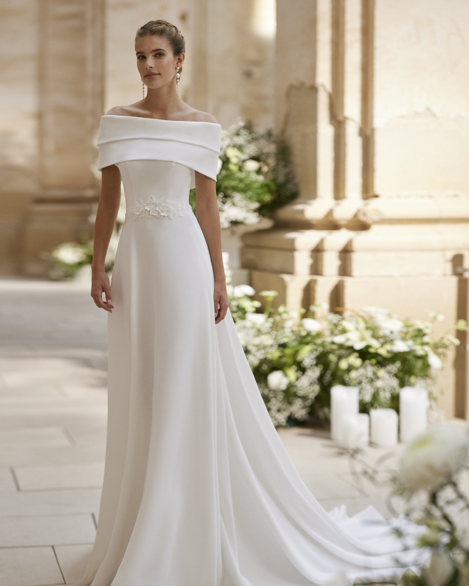 de off-shoulder trouwjurk is een prachtige manier om je bruiloft te vieren