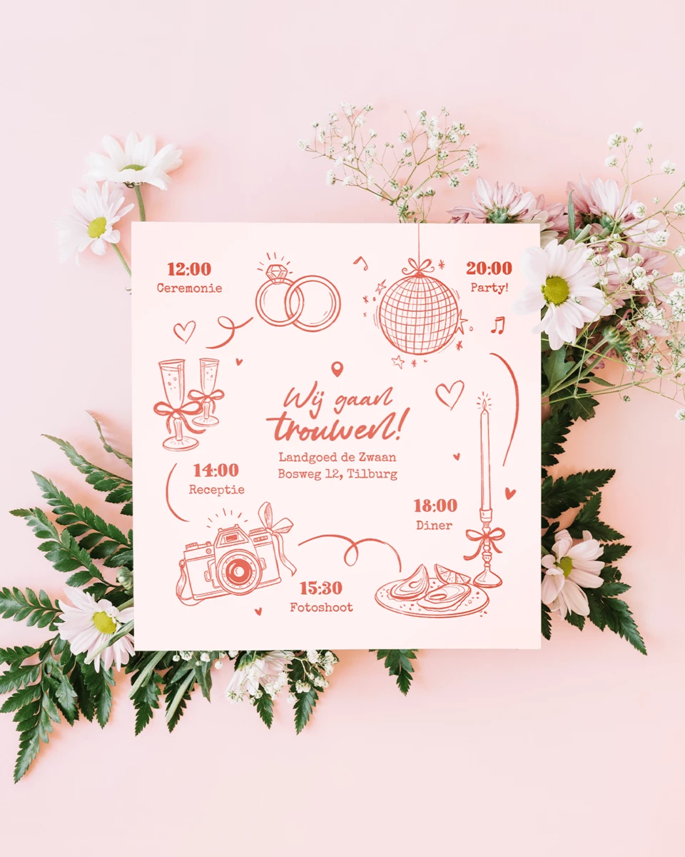 Trouwkaart ontwerpen | Zó maak je zelf online jouw trouwkaarten!
