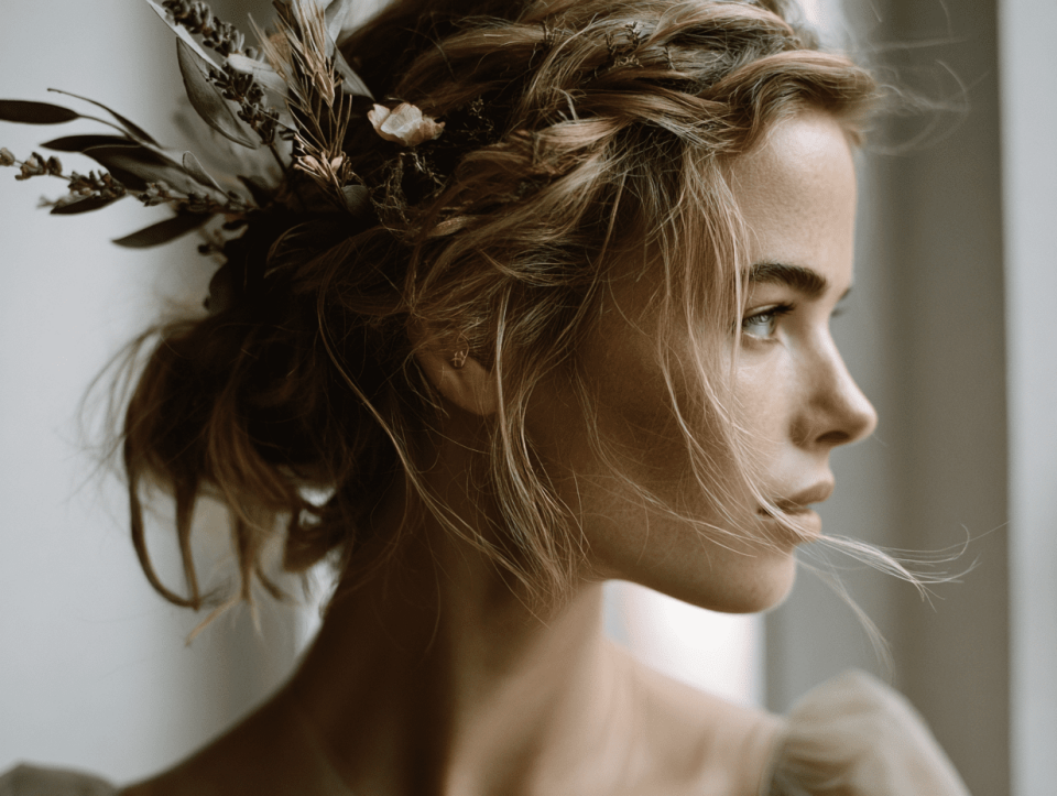 Wedding Hairstyles with Fresh Flowers: How to Choose, Place, and Keep Them Beautiful All Day