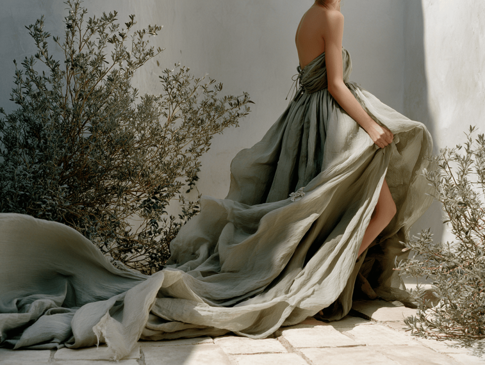 champagne wedding dress 