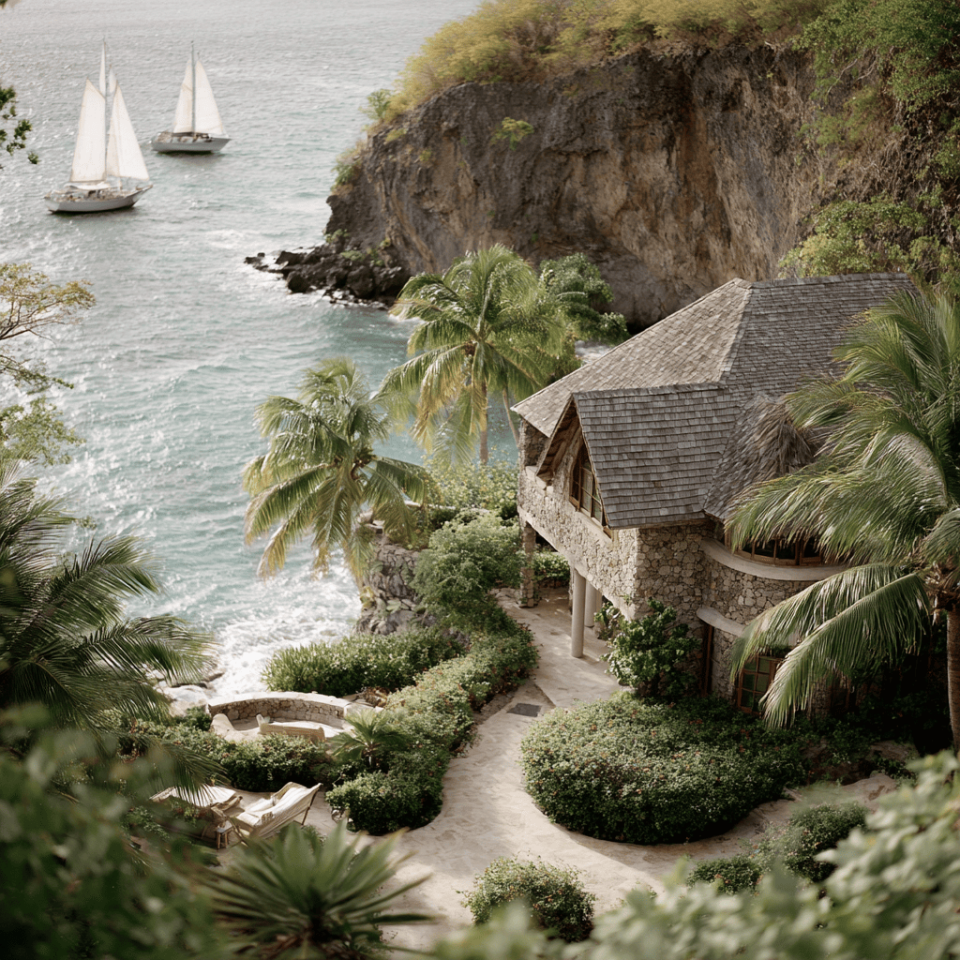 st lucia honeymoon sailboat