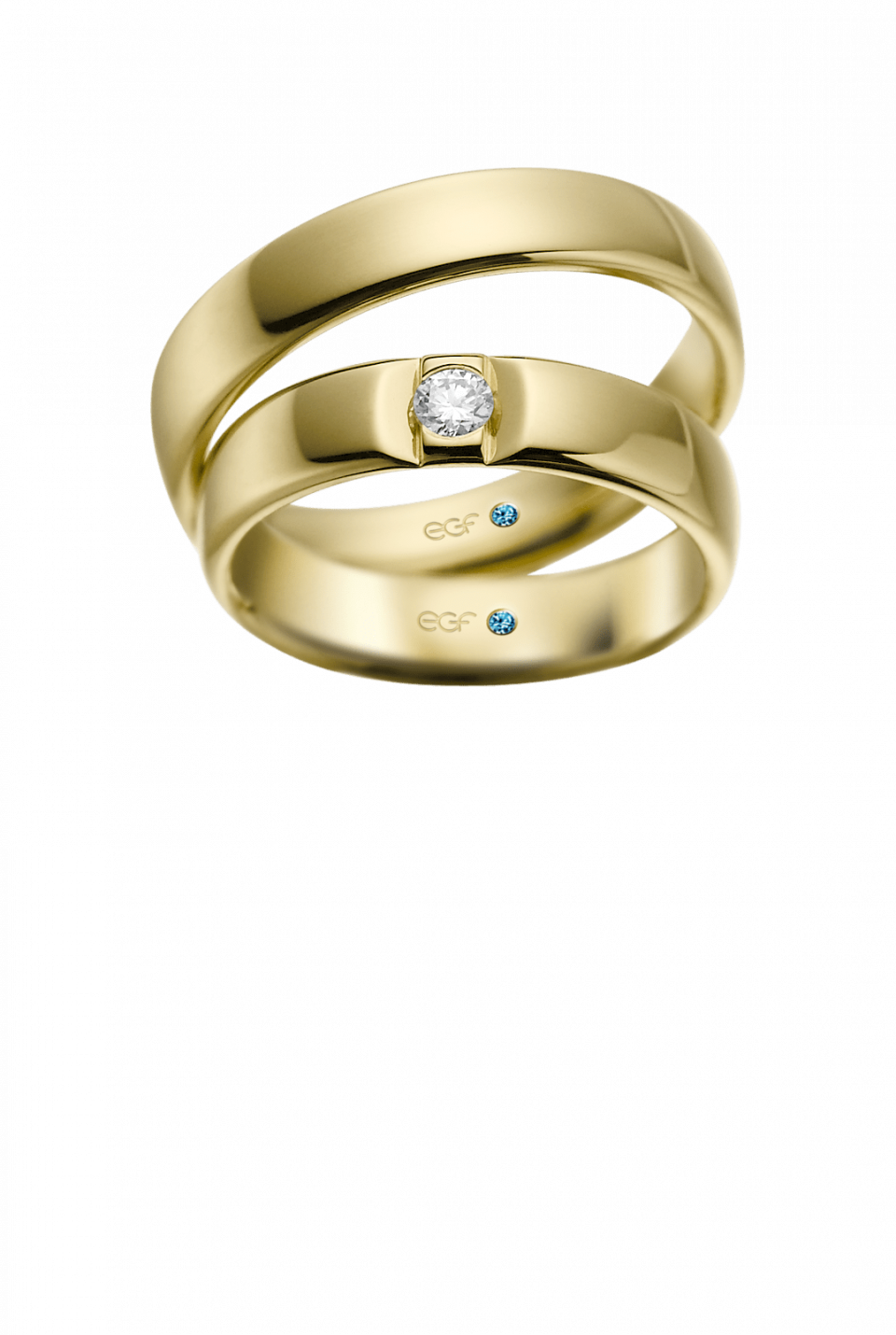 Trouwringen gepolijst geelgoud