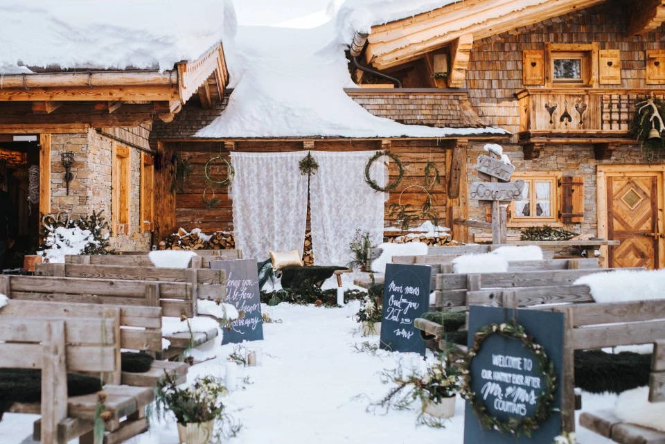 Trouwen op wintersport