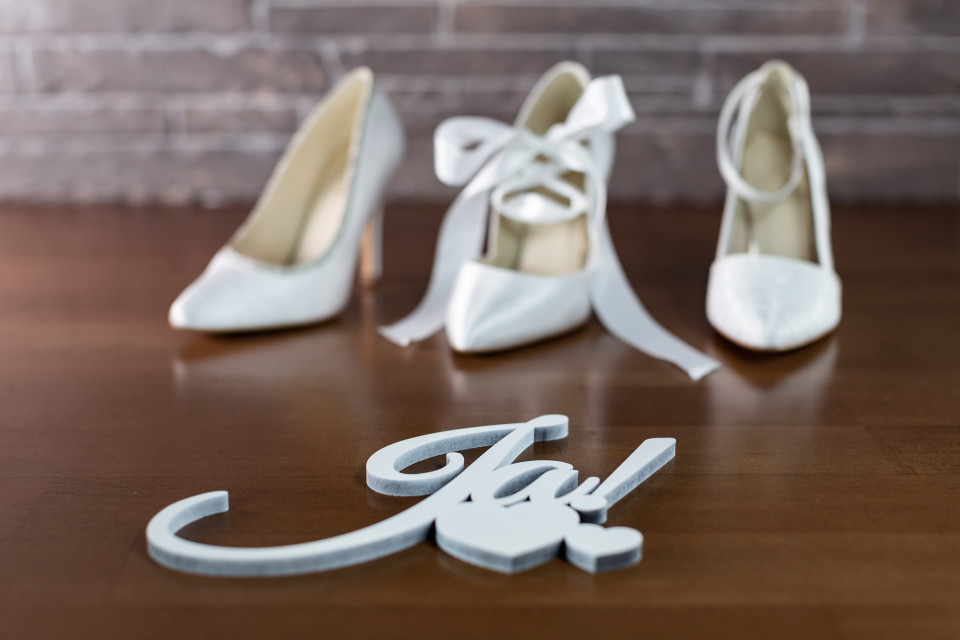 Trouwjurk van Amorella Brautmode details