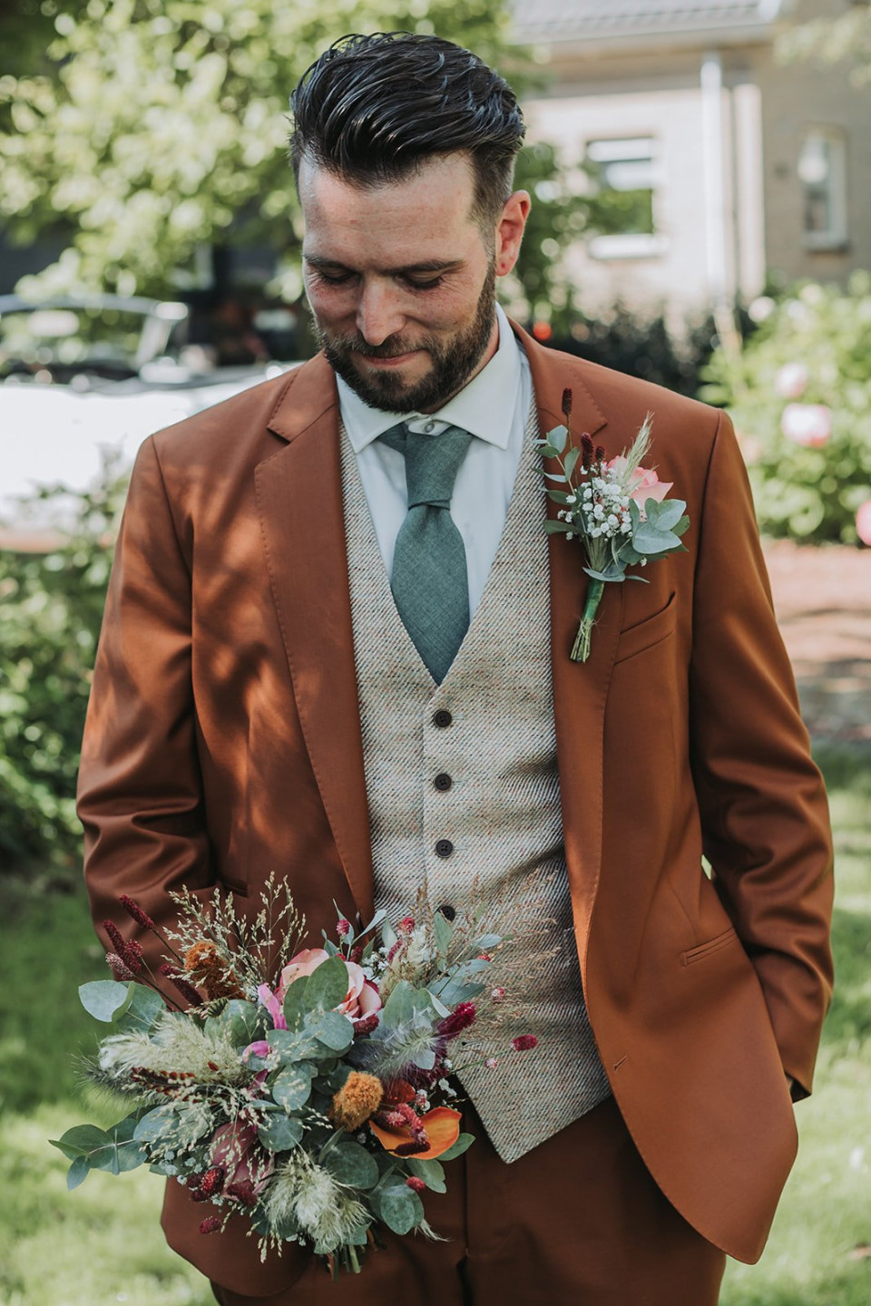 Trouwpak van Hoes Tailors overzicht