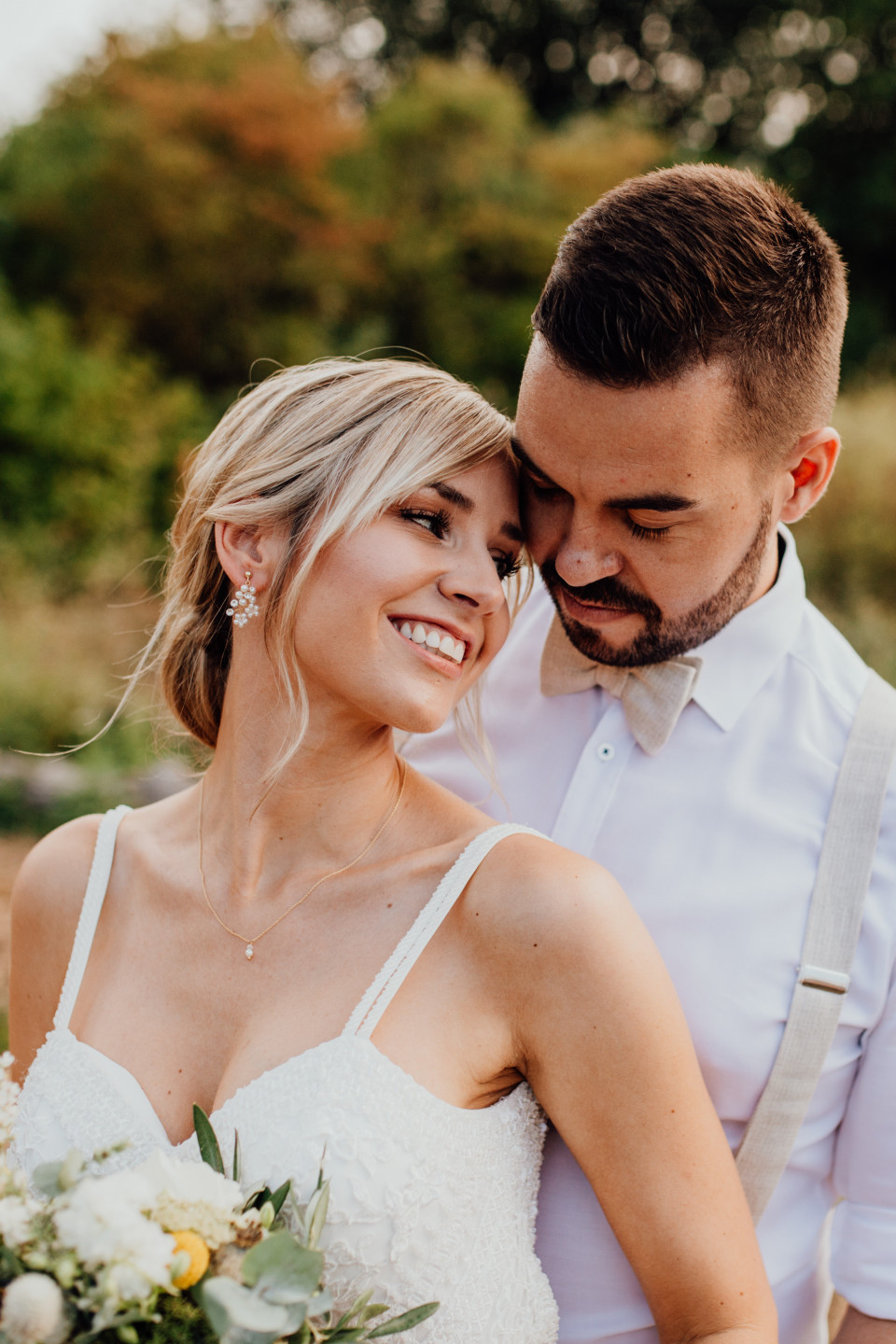 Natürliches Braut Make-Up für eine sommerliche Toskana Hochzeit
