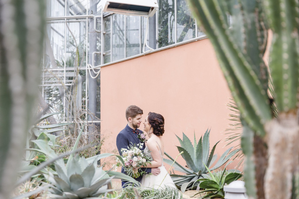 bruiloft fotografie in de botanische tuinen in Londen