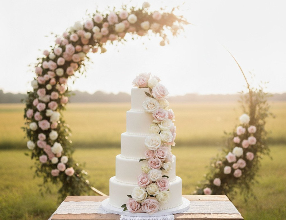 Bruidstaart van Bellaria Cake Design impressie 2