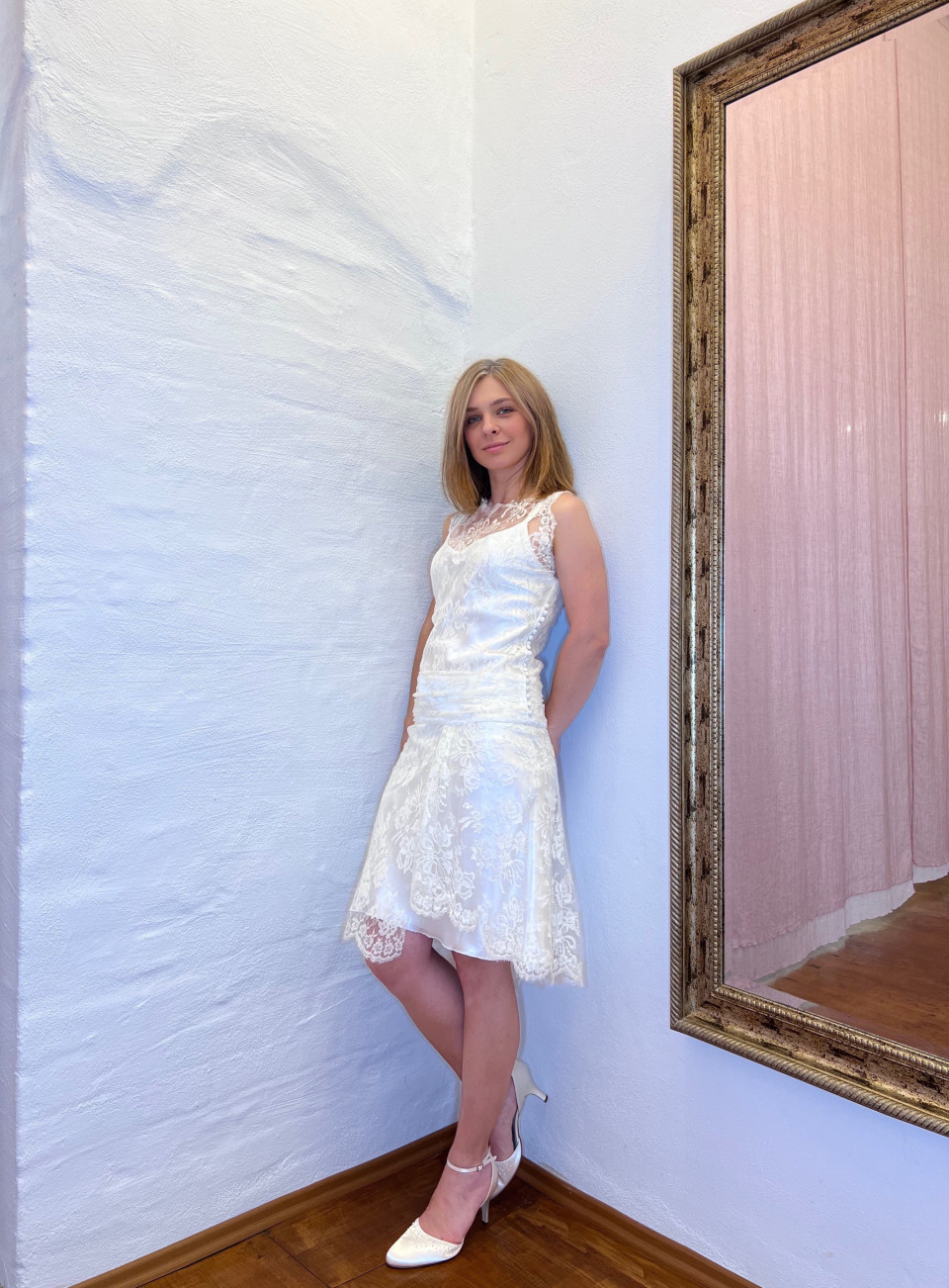 Trouwjurk van Orangejus-couture details