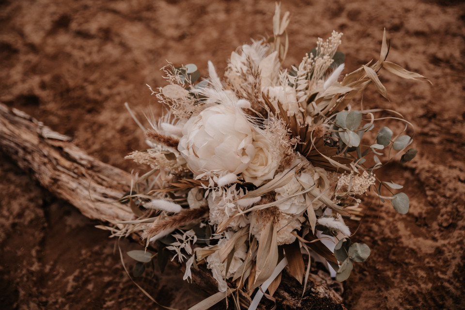 Boho Stil Blumendekoration