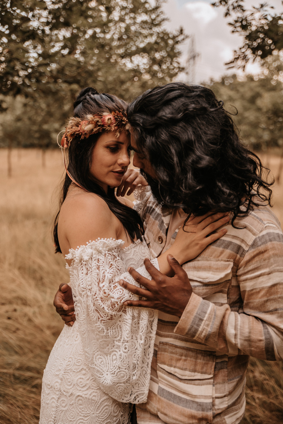 Brautmake-Up in Boho Optik für eine Hochzeit im Wüstenlook