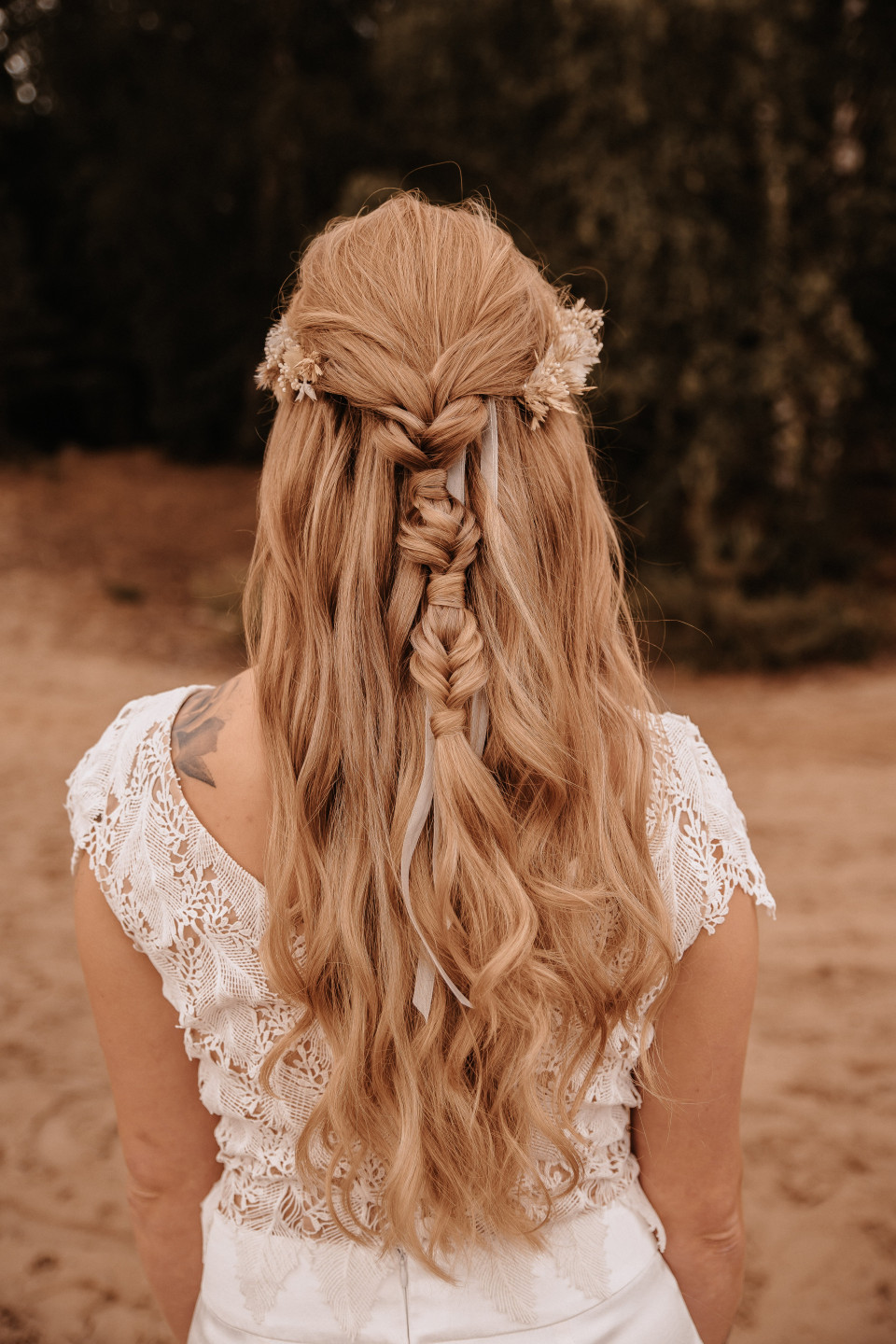 Leichte Boho Frisur