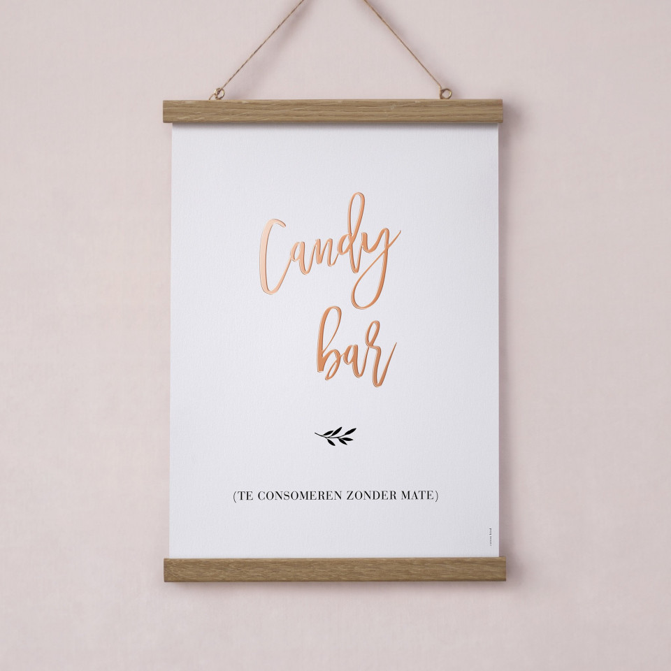candy bar trouwprint