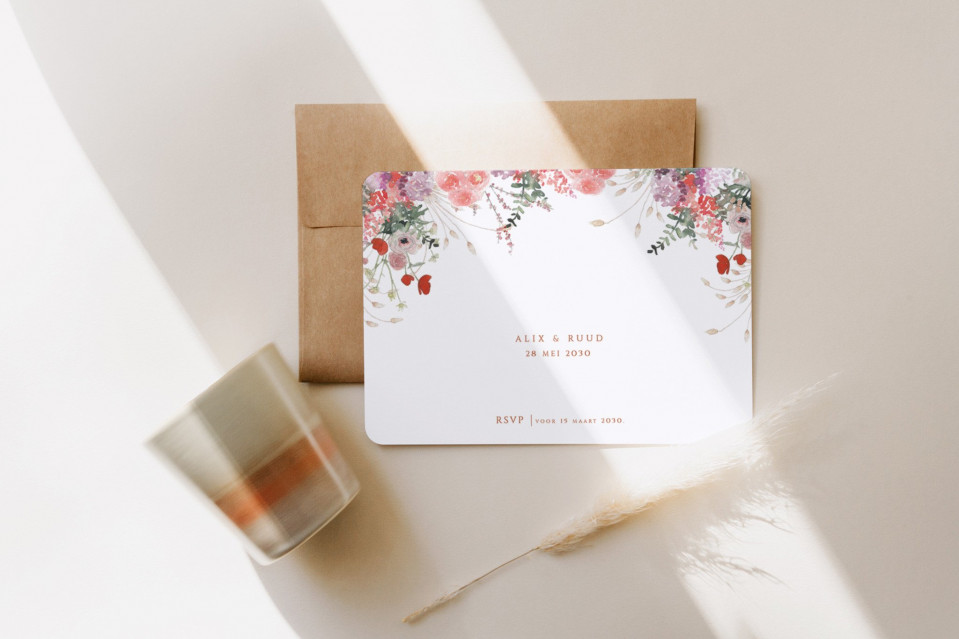 save the date kaart mockup