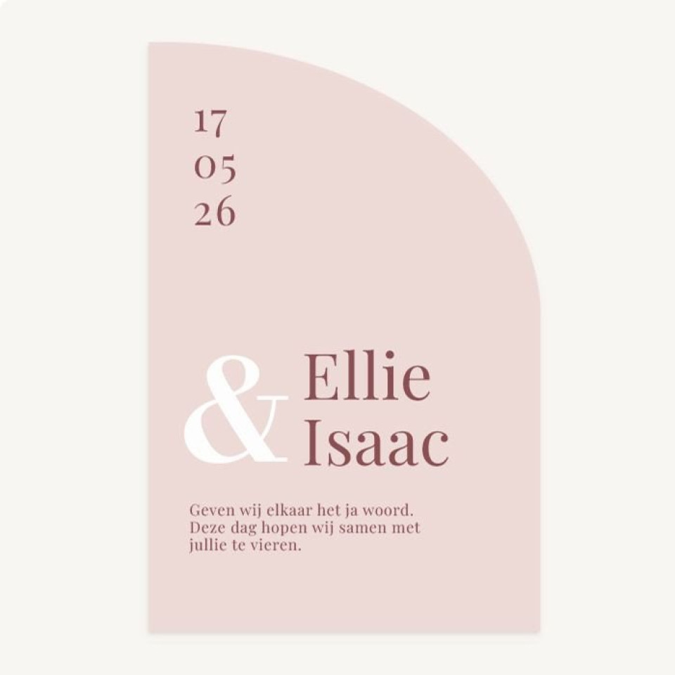 moderne trouwuitnodiging