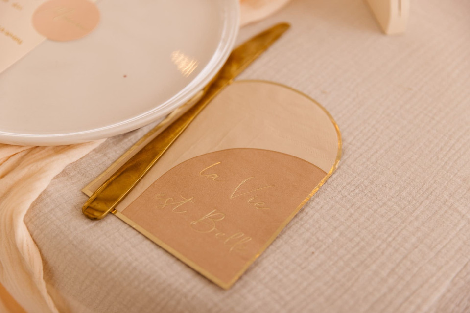 Servietten Curved Neutrals