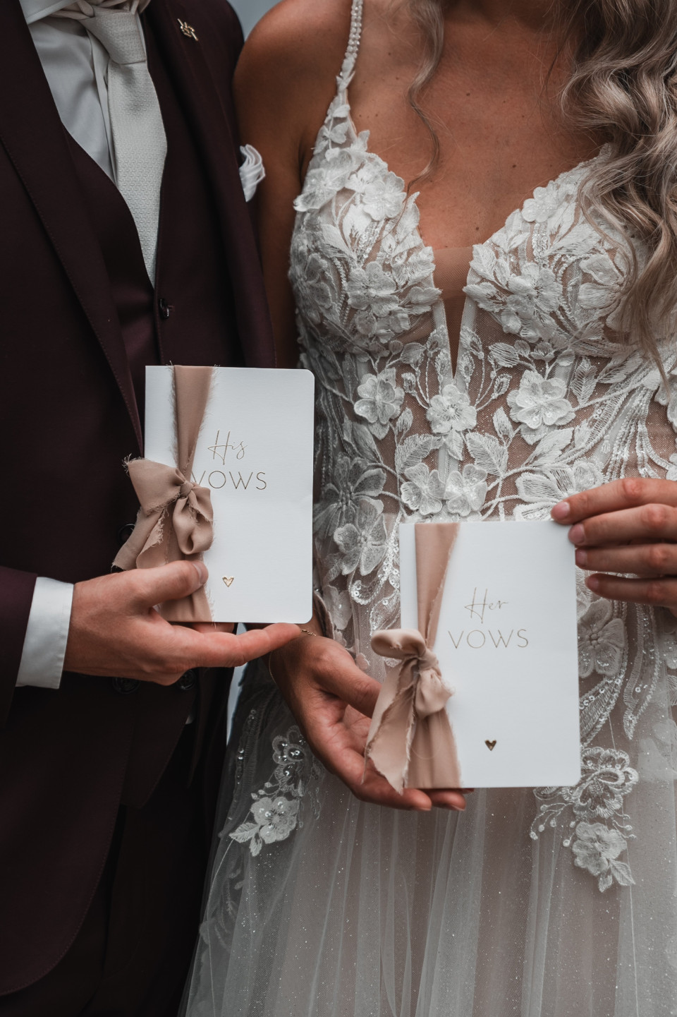 huwelijkskaarten met een handgeschreven boodschap