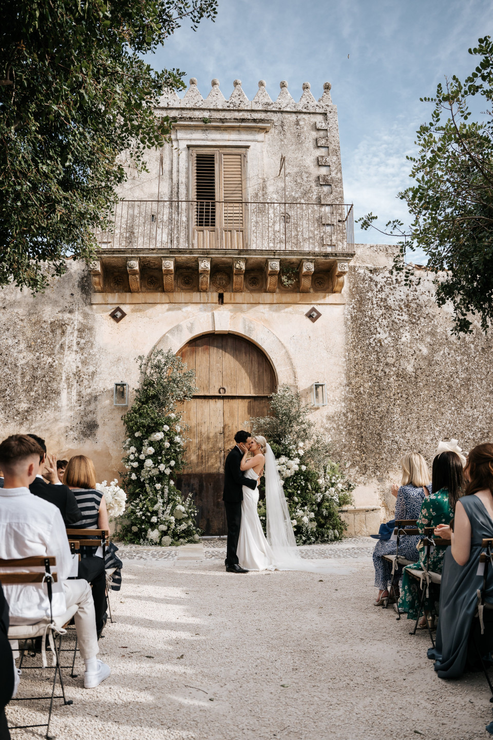 bruiloft in Sicilië, Italië