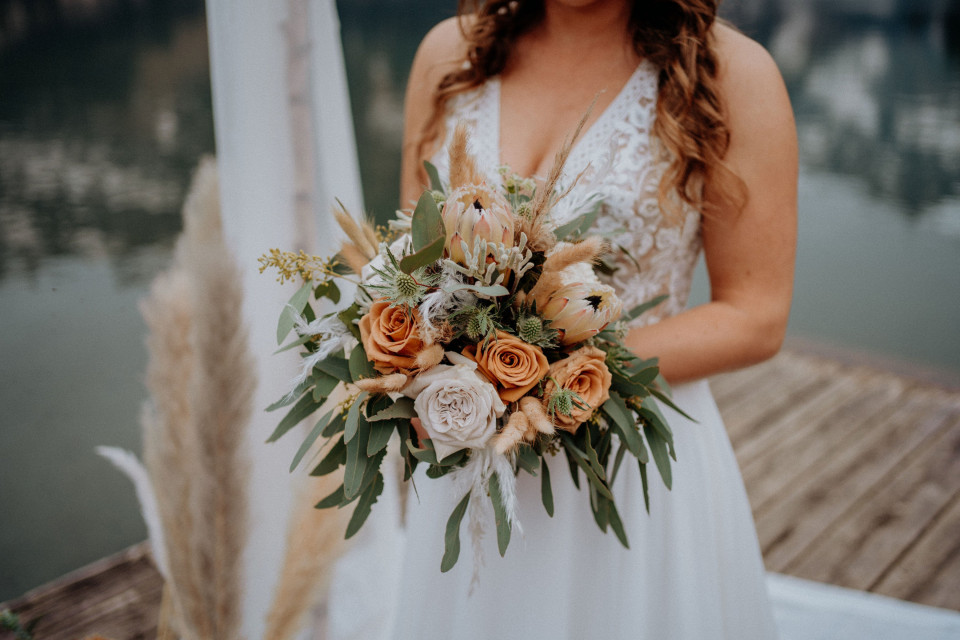 Bruidsboeket van Blumenwerkstatt Frank impressie 2