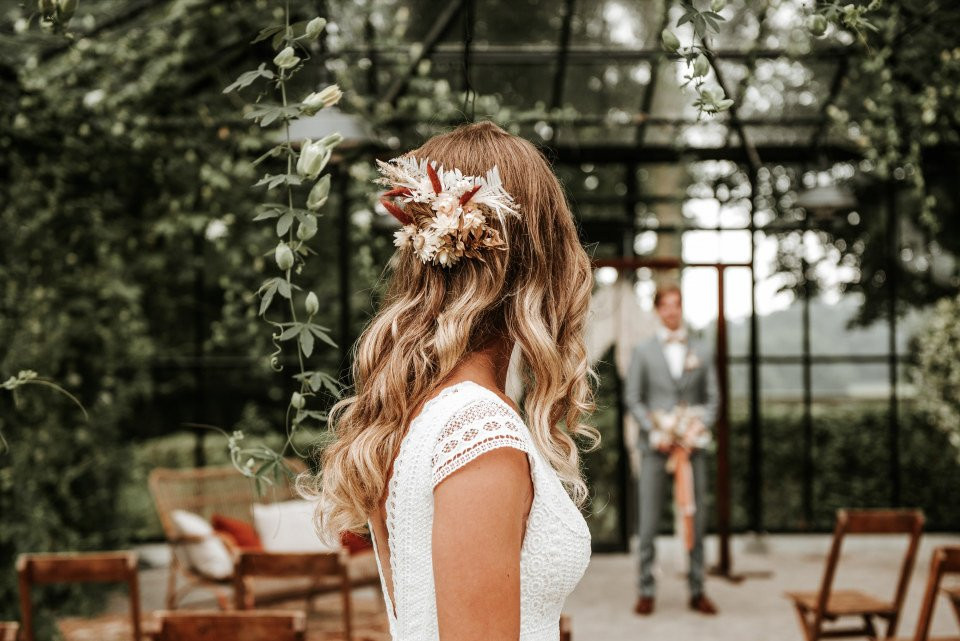 inspiratie voor bruidskapsel - het haar van de bruid