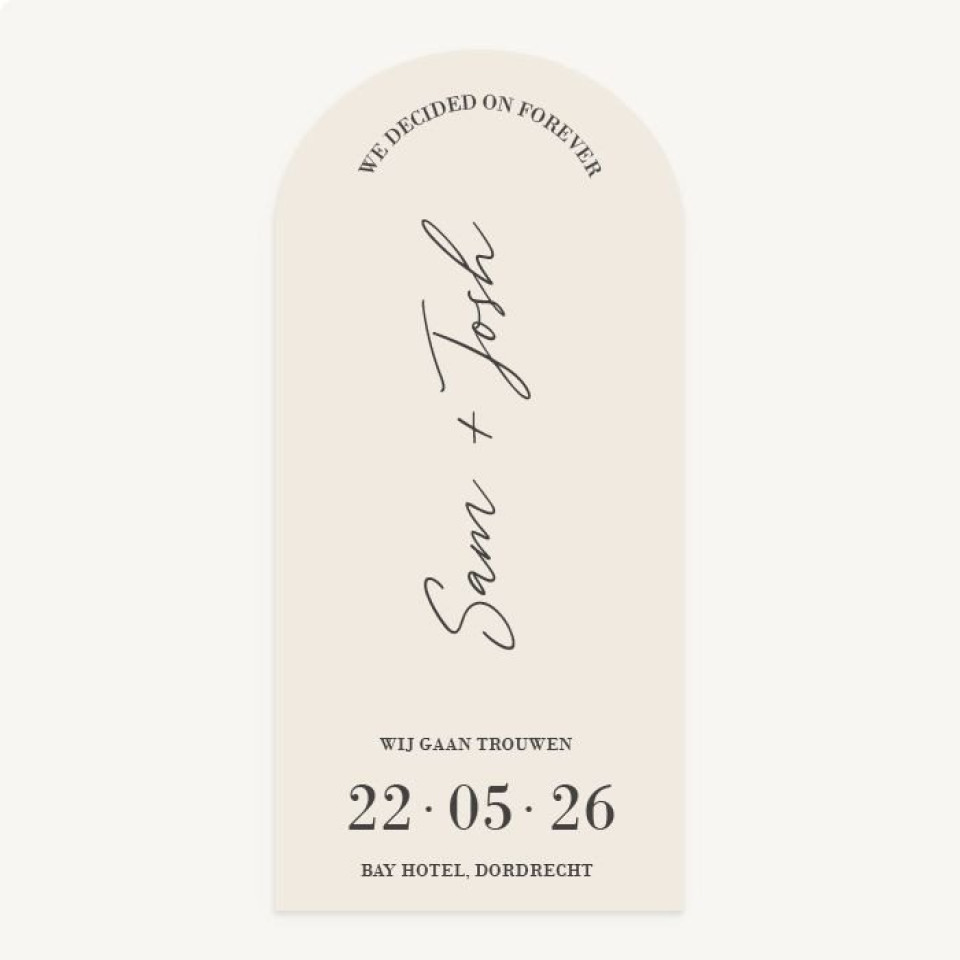 trouwuitnodiging - wit