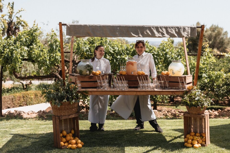 Limonade stand bij de ceremonie