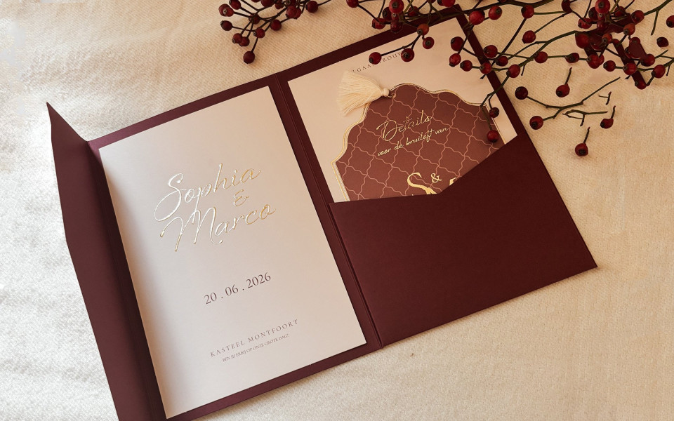 Trouwkaarten bestellen bij LinDesigned