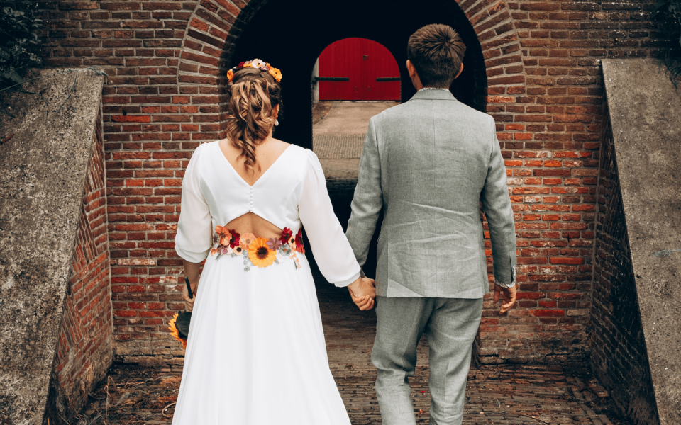 Trouwjurk van Elements bridal by Marian impressie 2