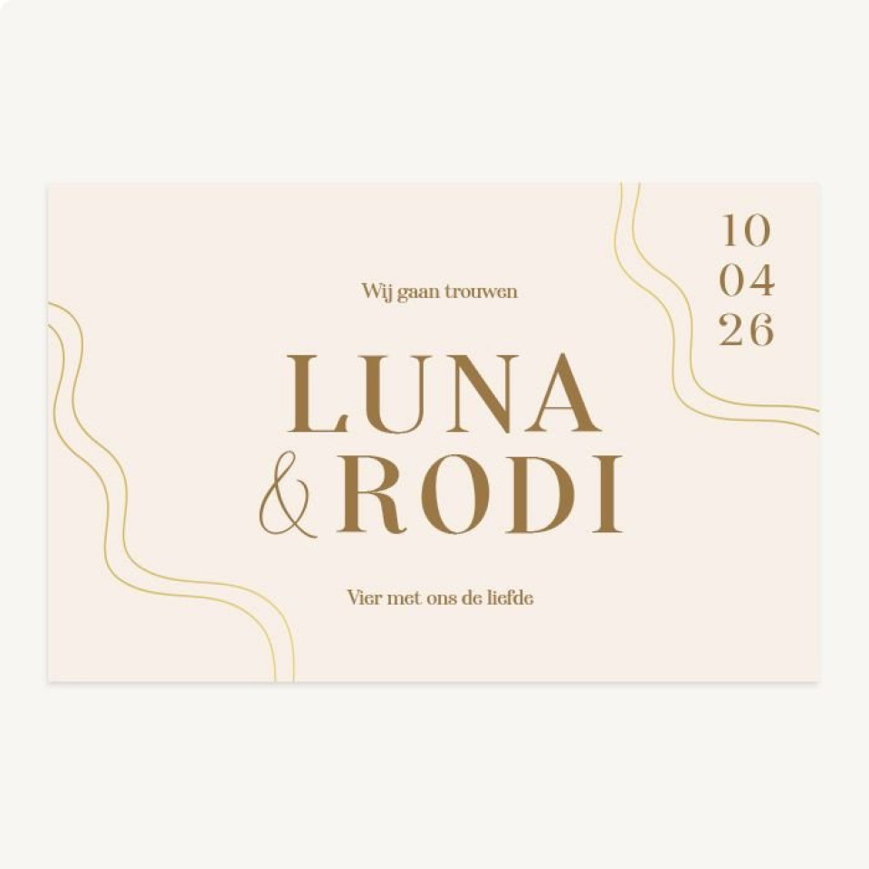 luna & rodii - bruiloftsuitnodiging