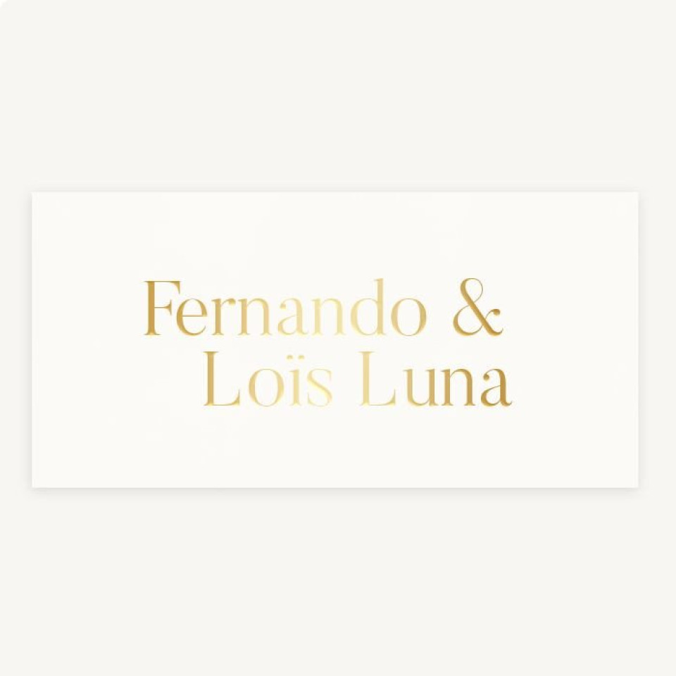 fernando & lois luna - gouden folie