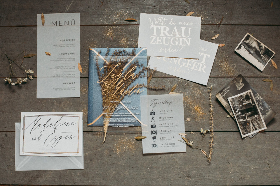 Luxuriöse Hochzeitskarten