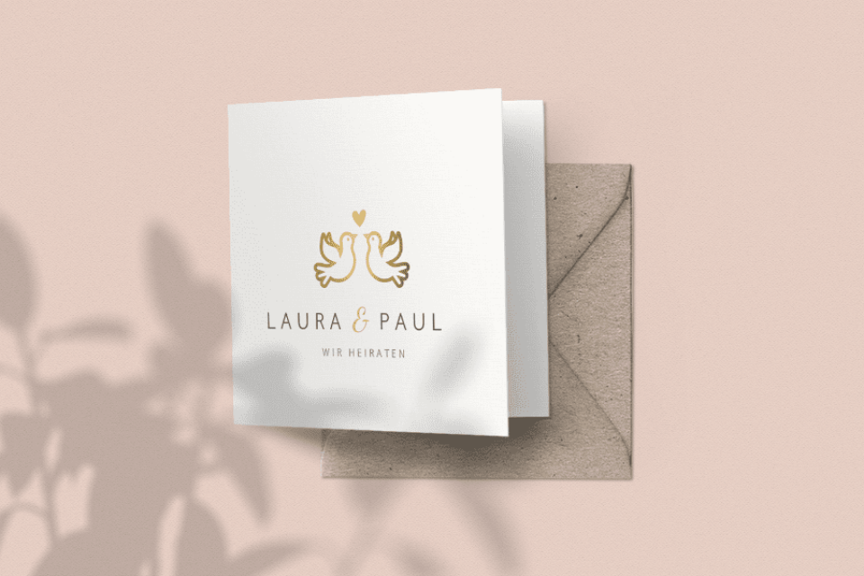 hochzeitskarten gold