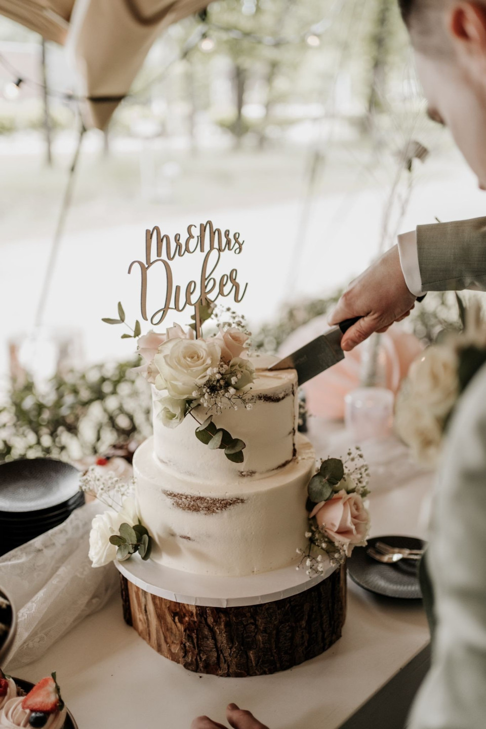 Bruidstaart van Deemz Pastry impressie