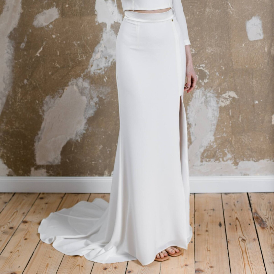 Trouwjurk van Brautatelier Simone Kock details