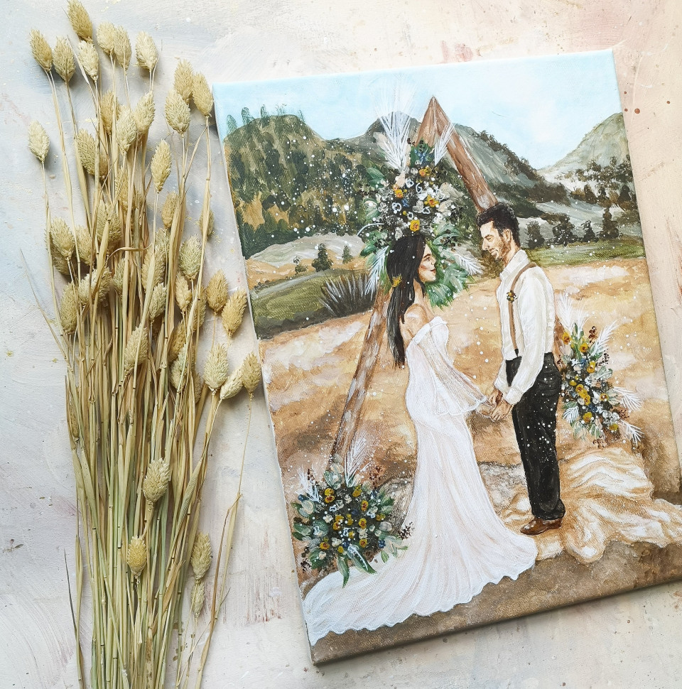 Entertainment van Natalie Lang - Hochzeitsmalerei impressie 