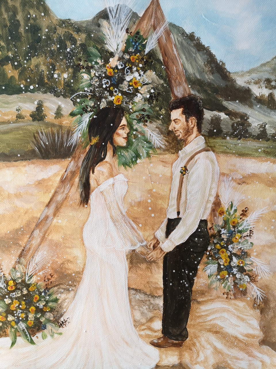 Entertainment van Natalie Lang - Hochzeitsmalerei impressie 2