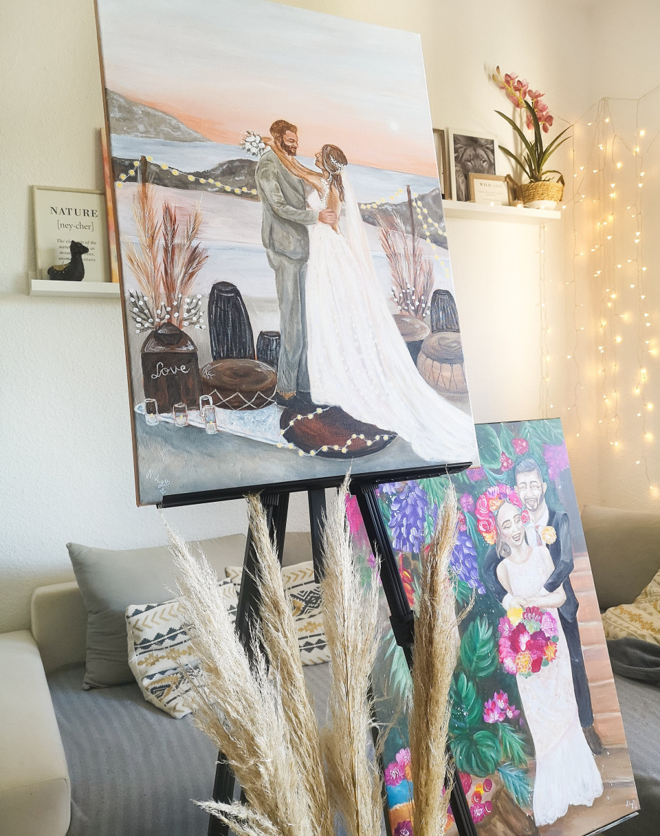 Entertainment boeken bij Natalie Lang - Hochzeitsmalerei
